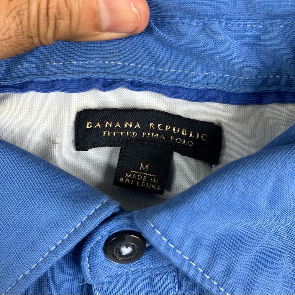 Banana Republic Vibrant Blue Polo Shirt - Picture 2 of 6